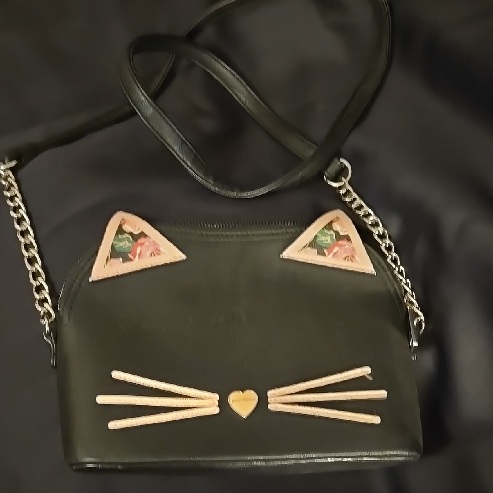 Cat Ear Black Crossbody Bag